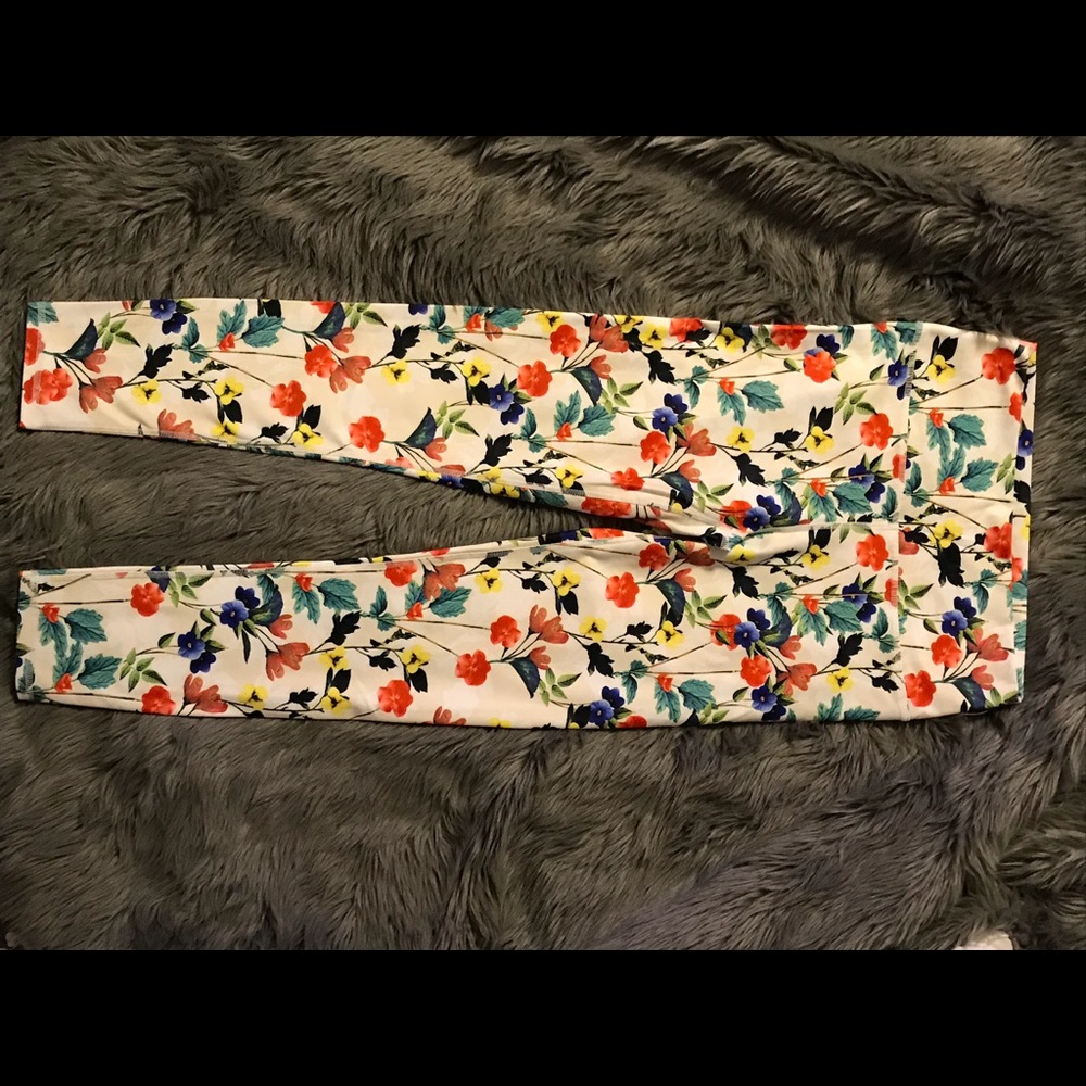 High Waist Flower Print Salar Leggings